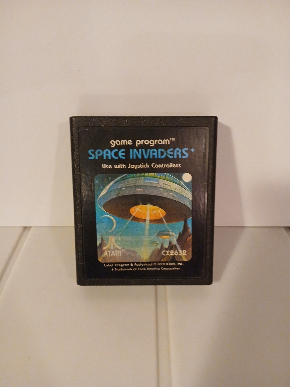Atari Space Invaders Video Game Cartridge - Black